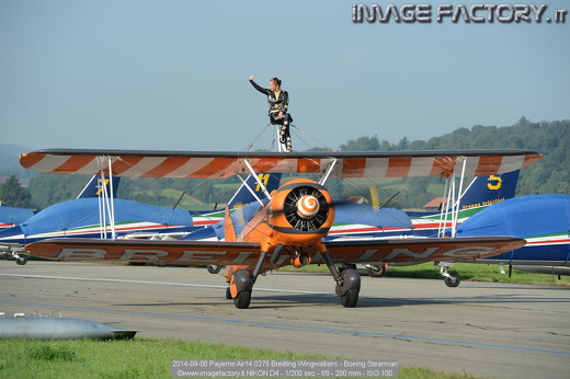 2014-09-06 Payerne Air14 0275 Breitling Wingwalkers - Boeing Stearman